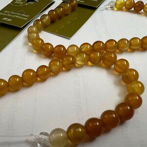 11 Stripes of Beads from Michael's (agate, white howlite, etc)